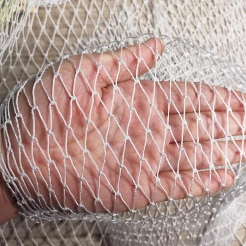 Solid White Nylon Netting,Nylon Fishing Net Mesh Anti Bird Netting Garden Net and Crops Protective Mesh,Cat Dog Chicken Pen Net