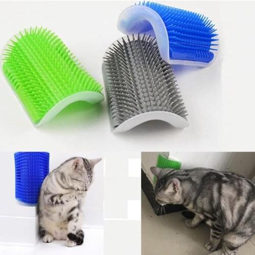 Cat Self Groomer Brush Pet Grooming Supplies Hair Removal Comb for Cat Dog Hair Cat Tickle Brush Massage Device With Catnip