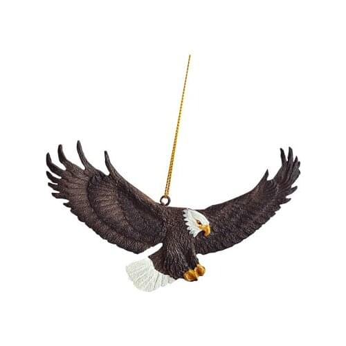 RESIN BALD EAGLE RESIN DECORATIVE PENDANT WALL ANIMALS IMITATION WOOD CARVING ANIMAL ORNAMENT DECORATION GIFTS