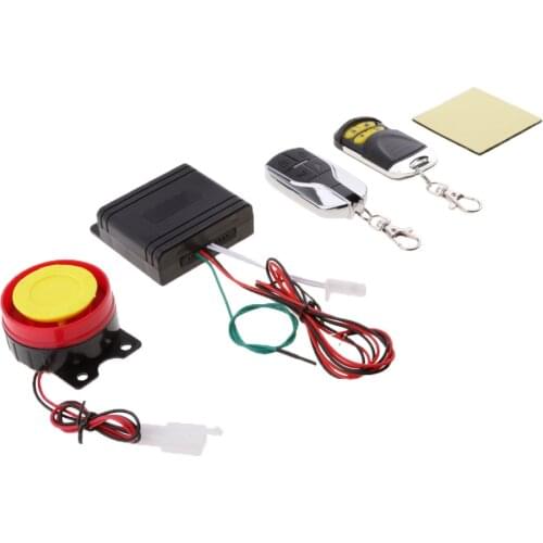 1 Set Universal 12V Motorcycle Bike Anti-theft Security Alarm System Scooter 125db Remote Control Key Shell Engine Start