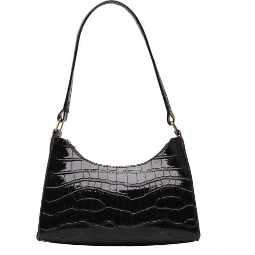 Underarm Female Bag 2021 Popular New Fashion Shoulder Bag Crocodile Pattern Soft Surface Small Square Bag Wholesale Lady Handbag