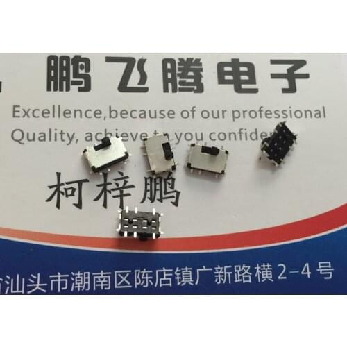 10PCS/lot Original Japanese ALPS patch 10-foot toggle switch 2 gear positive pull sliding travel switch SSSS820101