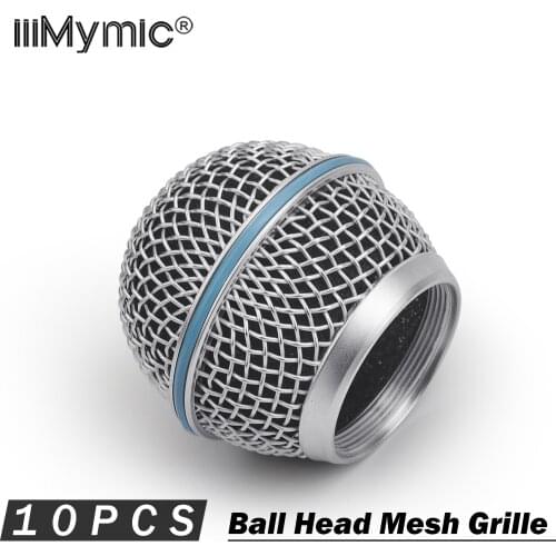 10 Piece Top Quality Replacement Ball Head Mesh Microphone Grille for Shure BETA58 BETA58A SM58 SM58S SM58LC Accessories