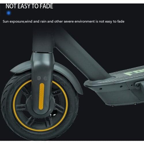 4PCS Skateboard Reflective Sticker Protective Durable Practical Front Rear Wheel Colorful Scooter Reflective Sticker