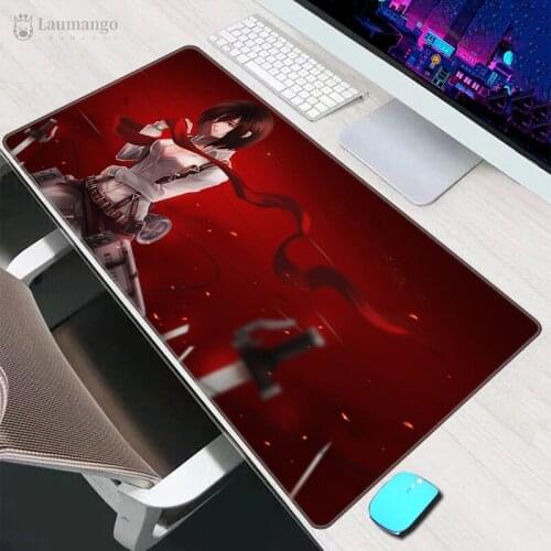 Mouse Pad Attack on Titan gaming accessories mini pc MousePad Large 40x90cm computer Mat Keyboard desk table carpet