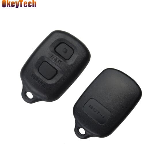 OkeyTech for Toyota Remote Key Shell Cover Case 2 Button Keyless Entry Car Key Fob Replacement For Toyota RAV4 Corolla 1998-1999
