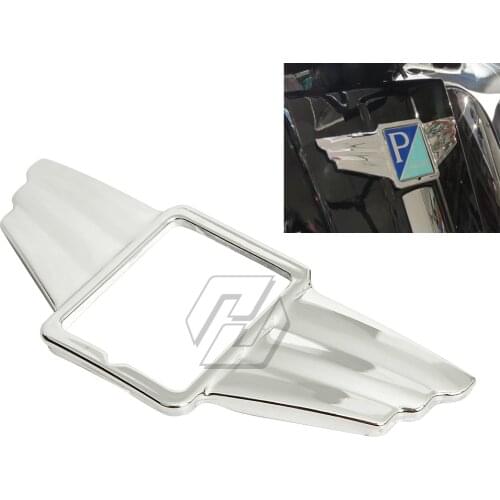 Motorcycle Chrome Wings Logo Trim Case for Piaggio Vespa GTS300 Super Sport S 50 150