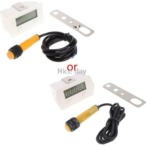 LCD Digital 5-Digit Punch Counter w/Strong Magnetic Proximity Switch & Support F15 20 Dropship