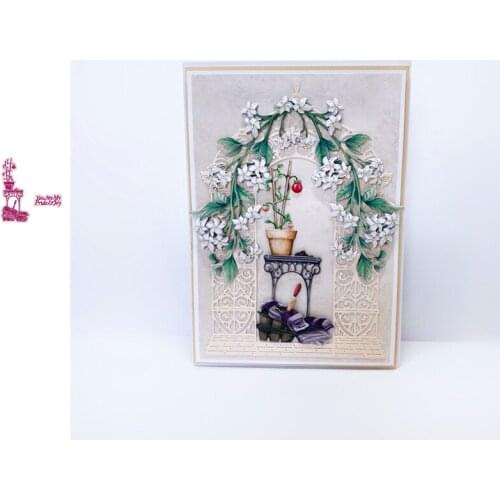 Flower Stand Cutting Dies Scrapbook Dariy Decoration Stencil Embossing Template DIY Greeting Card Handmade