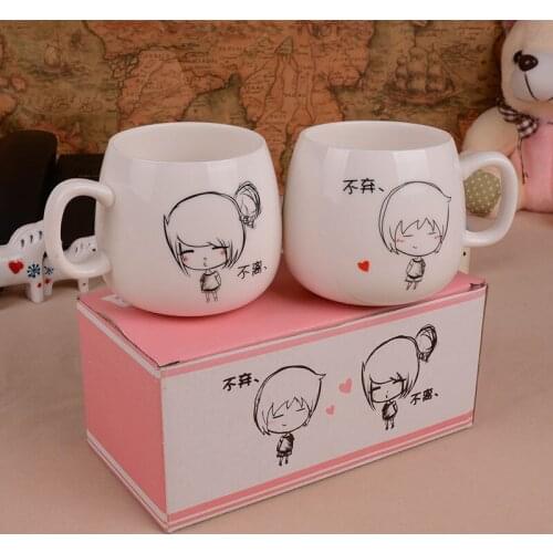 Household Office Use Couple Cups Ceramic Coffee Milk Tea Cup The Festival Present And Gifts Mugs