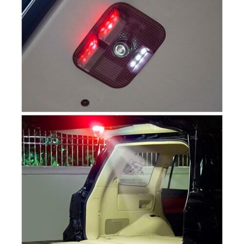 For Toyota Land Cruiser 200 LC200 FJ200 2008-2020 Car Rear Trunk Reading light Warning light Welcome Pedal Light with Logo