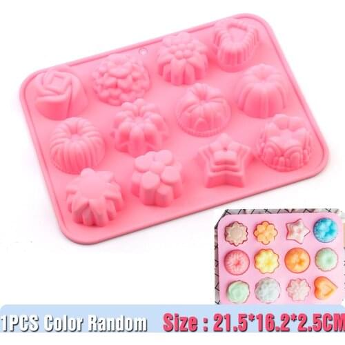 Hot Sale Cake Baking Mould Silicone Soap Mold 3D Chocolate Supplies Baking Pan Tray Molds Candy Making Tool DIY Jelly 3D molds