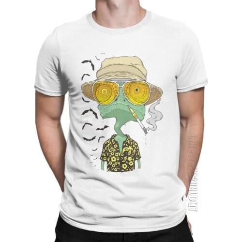 Men Rango Fear And Loathing In Las Vegas T Shirt Bat Country Drugs Johnny Cotton Tops Male Tshirt Basic Tees Summer T-Shirts