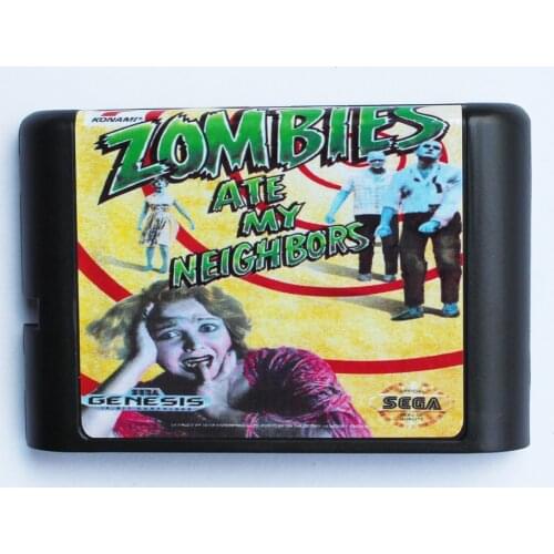 Zombies Ate My Neighbors Game Cartridge Newest 16 bit Game Card For Sega Mega Drive / Genesis System