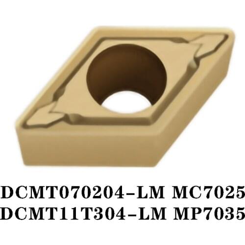 100% Original DCMT DCMT070204-LM MC7025 DCMT11T304-LM 10pcs CNC lathe Insertion Carbide Insert Efficient And Durable MP7035 LM
