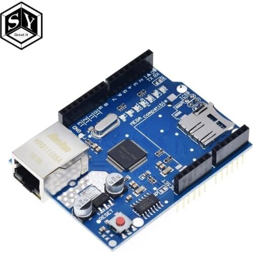 GREAT IT 1pcs Shield Ethernet Shield W5100 R3 UNO Mega 2560 1280 328 UNR R3 W5100 Development board for arduino