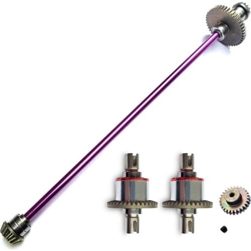 Metal Main Central Axle Drive Shaft Differential Gear Upgrade Parts for Wltoys 124019 124018 1/12 RC Car Accessories