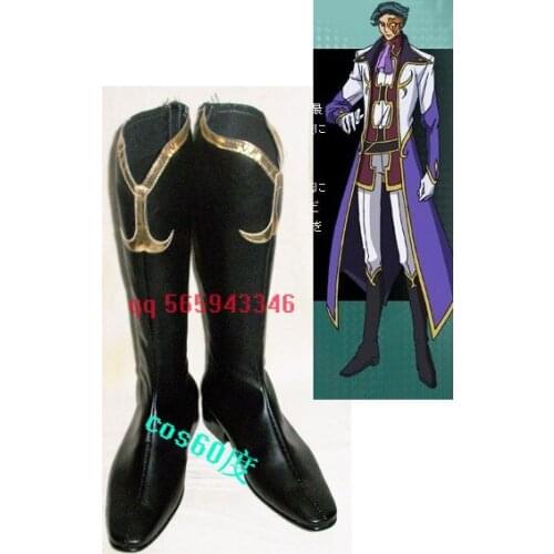 Code Geass Lelouch of the Rebellion Jeremiah Cosplay Boots shoes S008