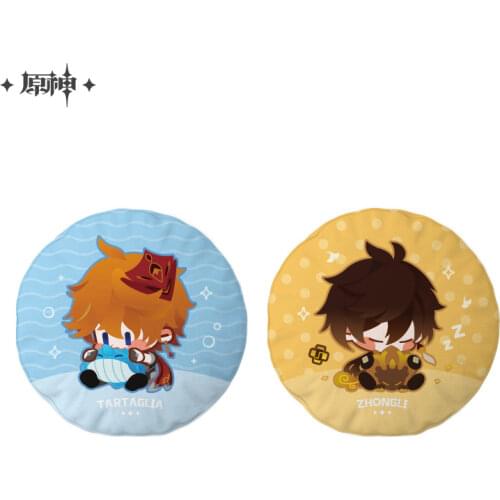 Plush Pillow Game Genshin Impact Cosplay Doll Zhongli Tartaglia Ball Anime Project Accessories Dumpling Kids Toys Halloween Gift