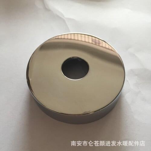Stainless steel 201 polished plating 4/8 widened (80mm) cylindrical triangular valve faucet cover ugly cover kitchen access