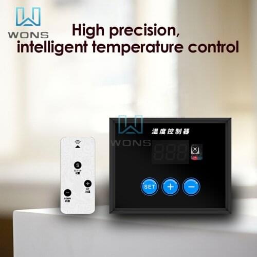 A10S Digital Display Intelligent Thermostat DC 12V Temperature Controller NTC Sensor Physical/Touch Button with Infrared Remote