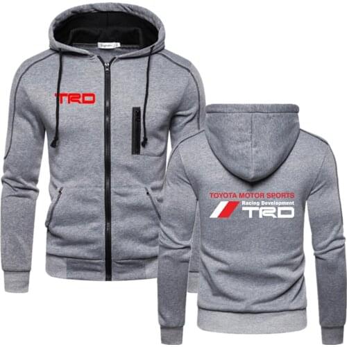 2020 Spring Autumn Mens Toyota TRD Motorsport Zipper Cotton Jacket Male Sport Print Unisex Hoodies Comfortable Custom Top Coats
