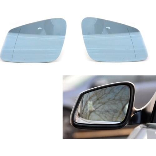 Blue Heated Mirror Glass For BMW F10 F01 F02 F07 F11 F12 F13 528i 535 740i 750Li 5 6 7Series 10-14 51167251583, 51167251584