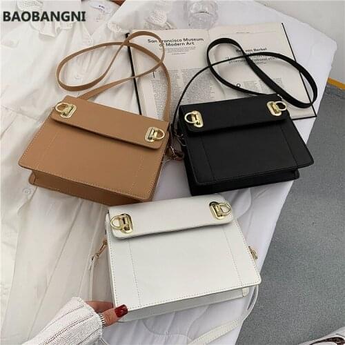 Women Crossbody Bag Square Retro Soft PU Leather Texture Wholesale Temperament Commuter Style Shoulder Bag Fashion Female Bags