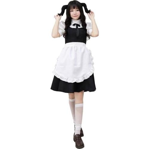 Brdwn Different World Alien Canteen Womens Arette Cosplay Costumes Elf Ear Apron Maid Dress