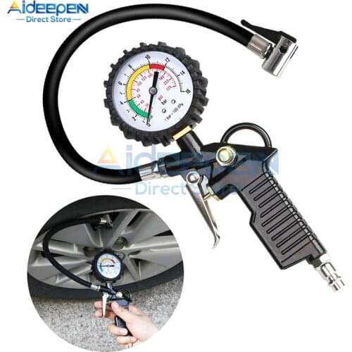 2021New Digital Pointer Car EU US Tire Air Pressure Inflator Gauge 0-220Psi High-precision Vehicle Tester Inflation Monitoring
