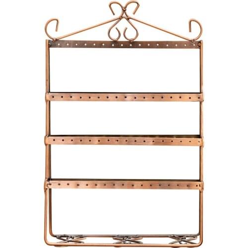 4-Tier Rotary Jewelry Stand Display Rack Earrings Ring Necklace Jewelry Holder Fashion Jewelry Organizer Christmas Gift