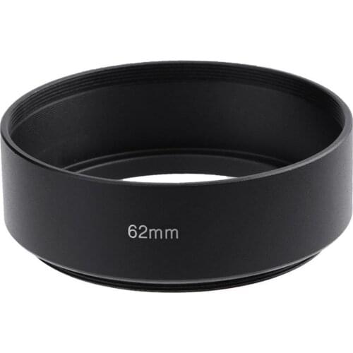 49mm 55mm 62mm 72mm 77mm Standard Metal Lens Hood Screw Mount For Canon Nikon Pentax Sony DSLR Camera Accessories