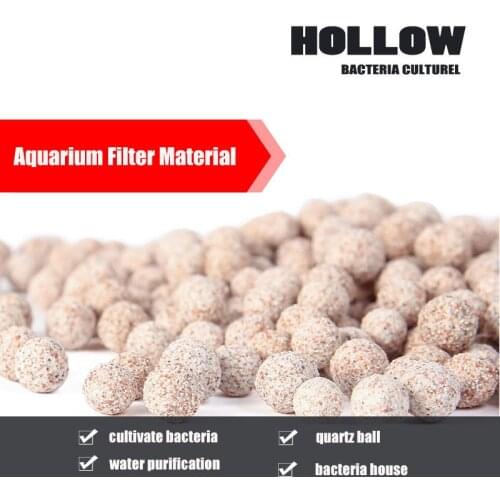 Aquarium Fish Tank Filter Material Hollow Quartz Ball Nitrification Bacteria House Ceramic Ring Activated Carbon Coral Bone