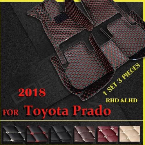 Car floor mats for Toyota Prado 2018 Custom auto foot Pads automobile carpet cover