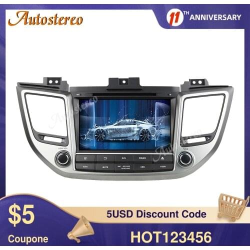 For HYUNDAI IX35 2015 Android 10.0 64GB PX5/PX6 Car GPS Navigation Head unit Car Multimedia Player Headunit DSP No DVD Player
