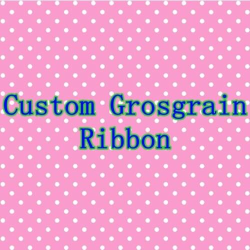 DHK many sizes 50yards 100yards Custom Ribbon printed grosgrain DIY OEM decoration B1612
