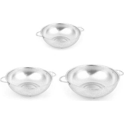Stainless Steel Colanders With Handle,Colander Perforated Strainer For Kitchen Pasta/Vegetable/Rice/Fruit/Food