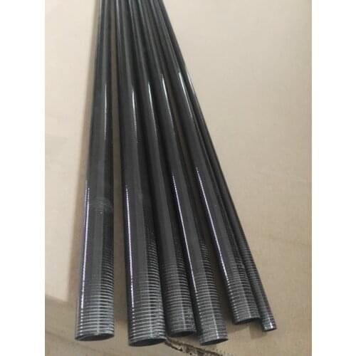 Undirectional weave and light weight carbon fiber tapered tube