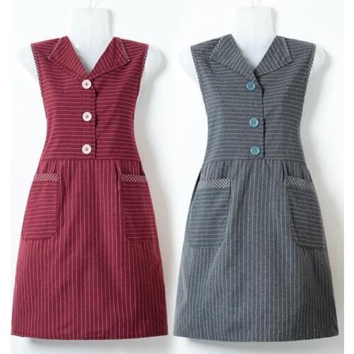 Household womens cotton apron summer dustproof and antifouling kitchen cooking fashion female cute Japanese creative waist