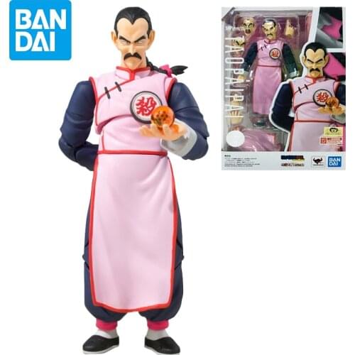 Bandai SHF Dragon Ball 15cm Tao Pai Pai Anime Model Action Figure Adult Doll Decoration Toy Childrens Birthday Gift