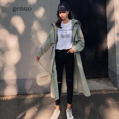 Genuo Women's Trench Coats