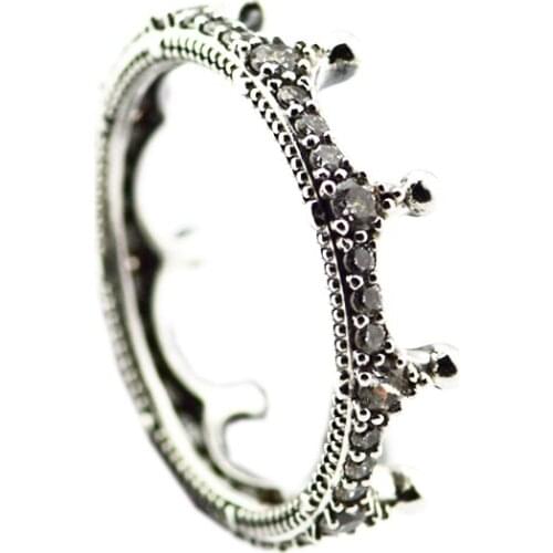 Wholesale 925 Sterling Silver Engagement Ring Enchanted Crown Wedding Rings for Women Fashion Jewelry anillos bagues