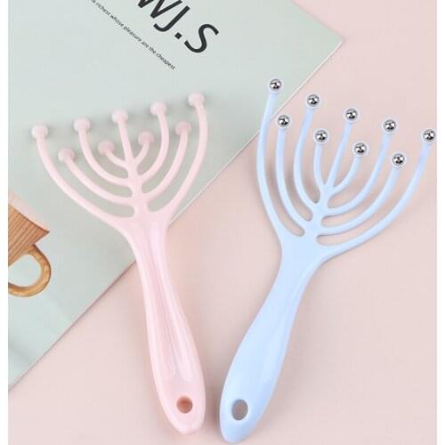 Hot Seller Scalp Massager Steel Ball Head Massage Relaxation Five/Nine Finger Massager For Head