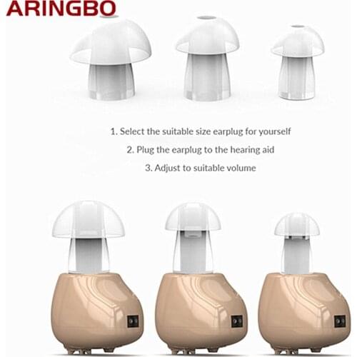 Invisible Hearing Aids Rechargeable Hearing Device CIC Hearing Aid Adjustable Mini Hearing Amplifier Audifonos for The Elderly