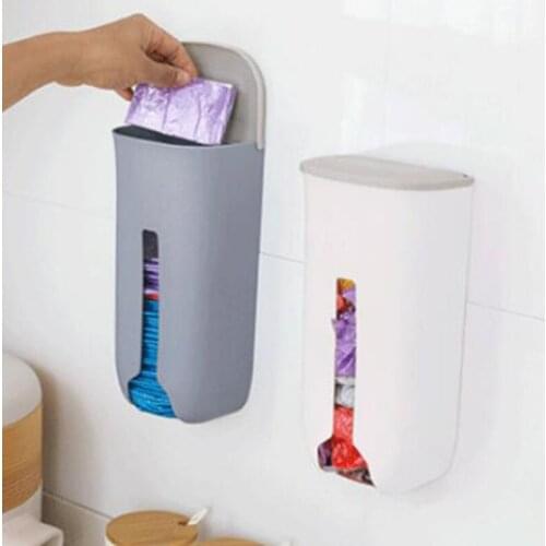 New Home Life Wall Hanging Kitchen Garbage Bag Storage Rack Kitchen Bathroom Plastic Bag Nordic Style Shoe Cover Storage Box