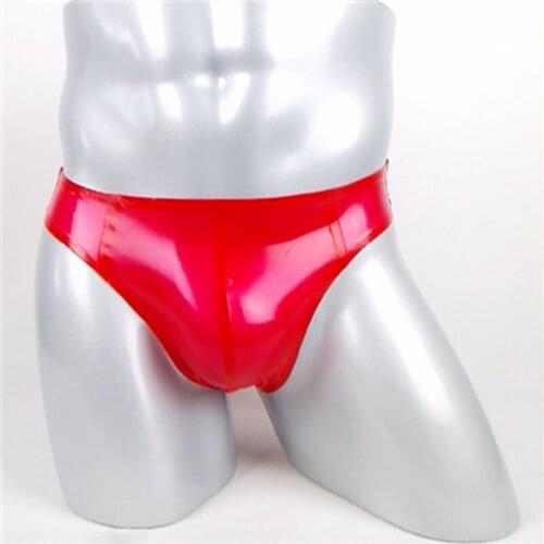 Men 100% nature handmade 0.4mm sexy latex Panties fetish rubber shorts for male Customize service