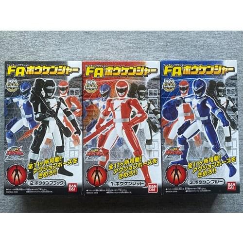 BANDAI Super Sentai Assembly Dolls Action Figures Toy Anime Gogo Sentai Boukenger Movable Figure Dolls Collection Model Boy Gift