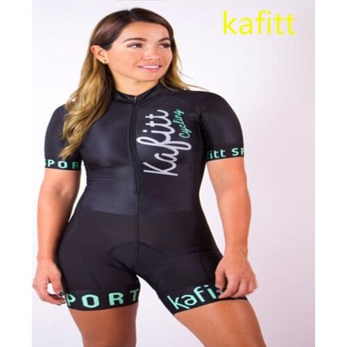 Kafitt-women overalls-cycling wear-womens bicycles-bicycles-bicycles-one-piece little monkey short-sleeved summer suit 9D bib