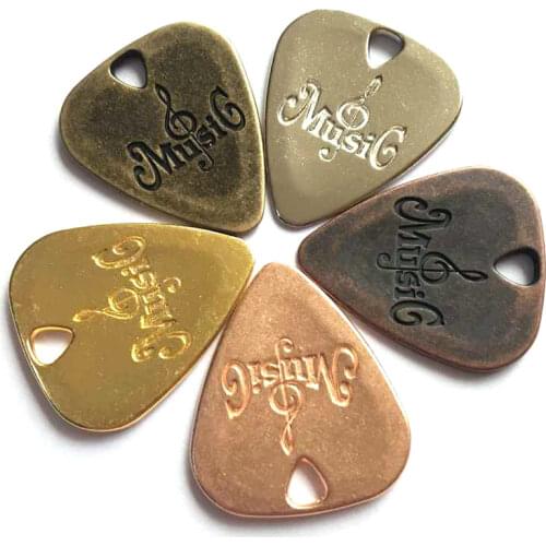 1Pc 4 Colors Metal Guitar Pick Zinc Alloy Pick Plectrum for Electric Guitar Musical Instrument Parts Accessories