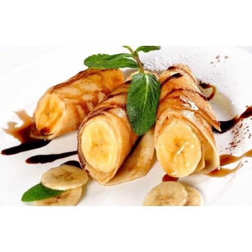 1 Piece Fried Bananas Delicious Dishes Canvas Painting Artwork Home Decor For Living Room Prints Modular Picture